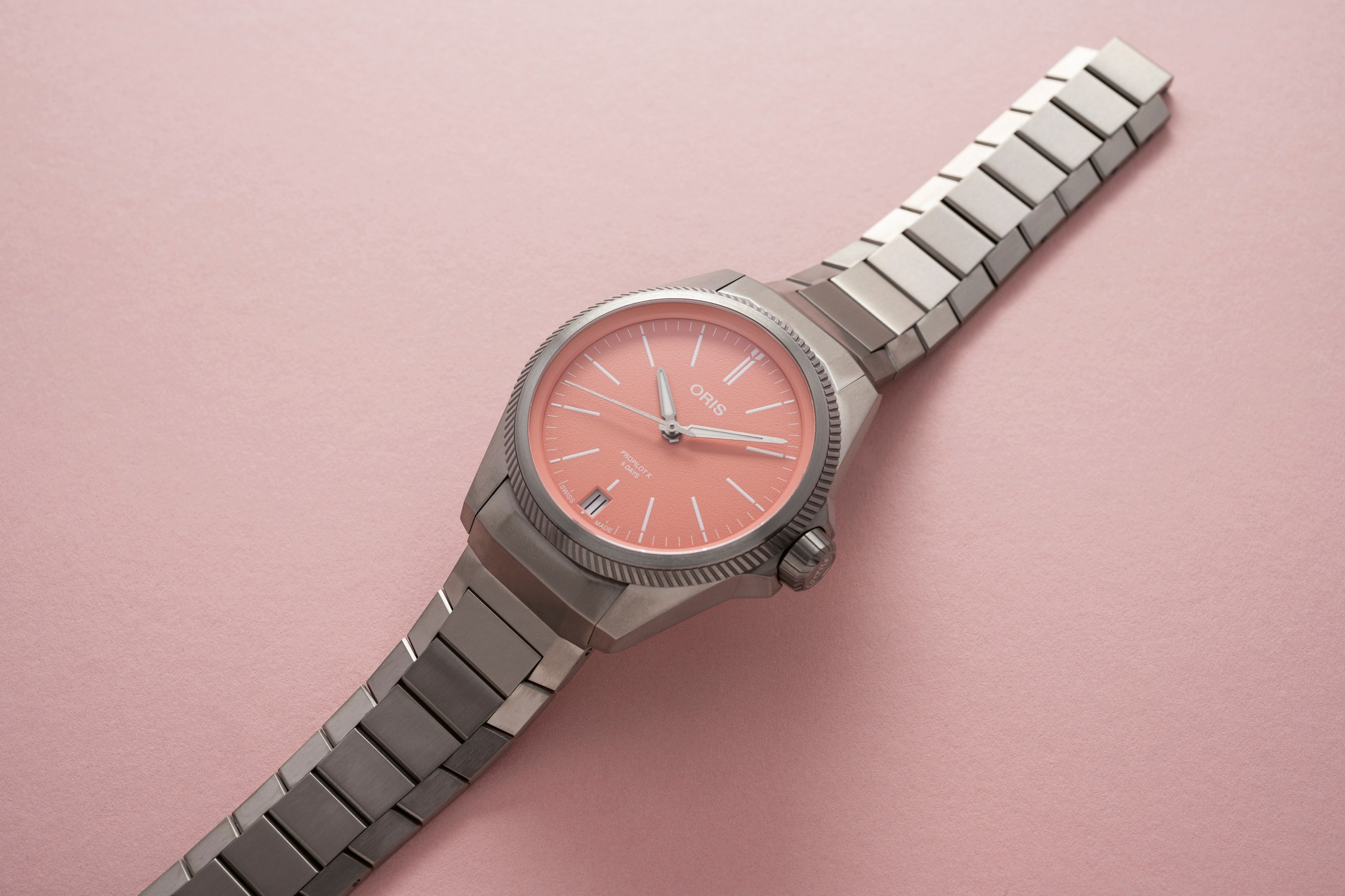 ORIS  Мужские швейцарские часы, автоматический механизм, титан, 39 мм